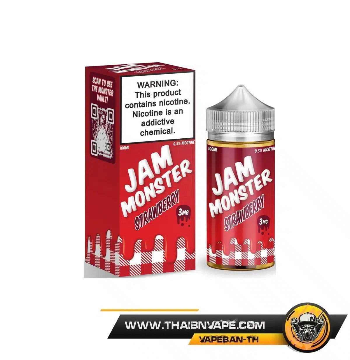 JAM MONSTER STRAWBERRY 100ML