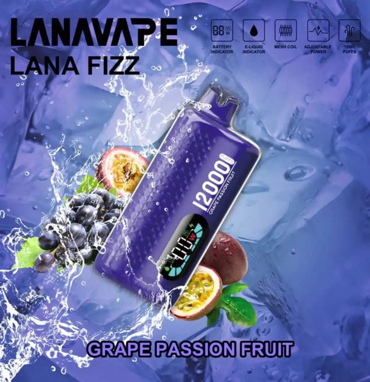 Fizz 12000คำ Grape Passion Fruit