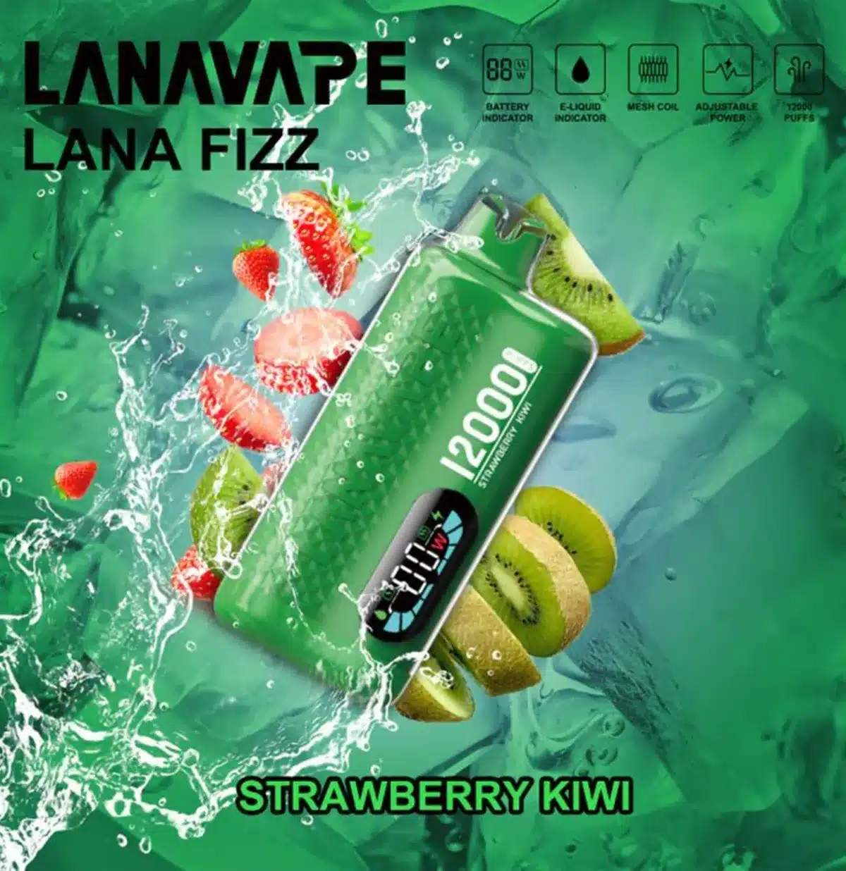 Fizz 12k Strawberry Kiwi